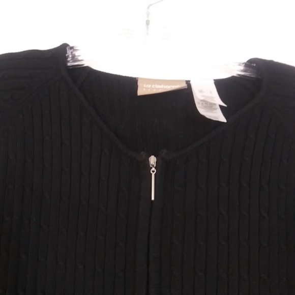 Liz Claiborne Liz wear women's size L black sweater - Picture 4 of 15